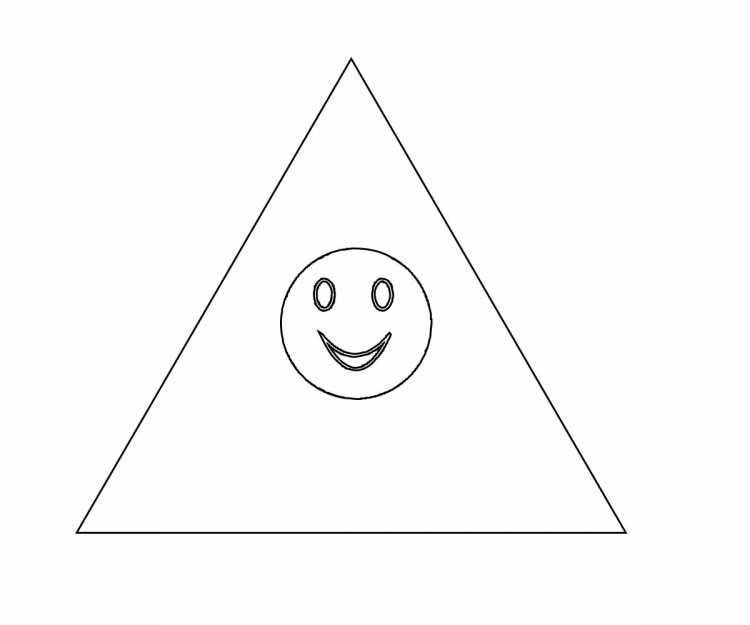 Треугольник раскраска для детей