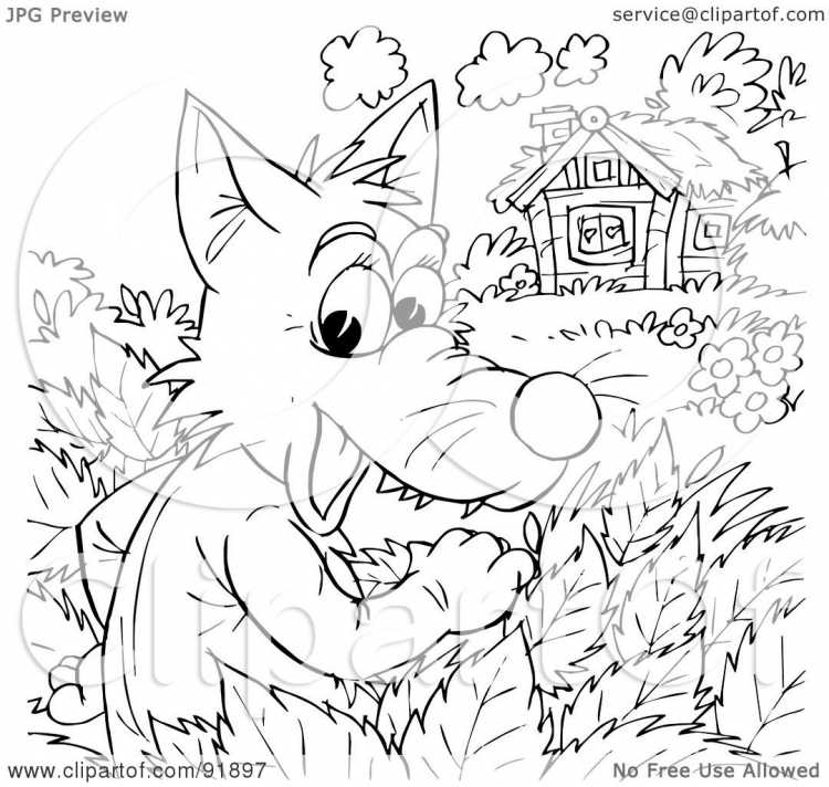 Козлёнок раскраска для детей