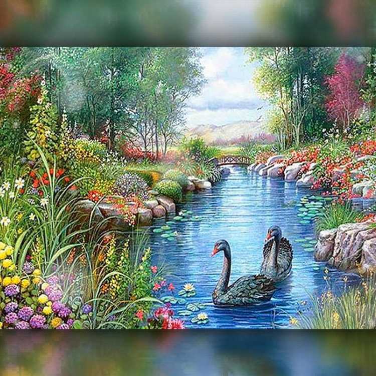 Алмазная мозаика ВАНГОГВОМНЕ "Райский сад"