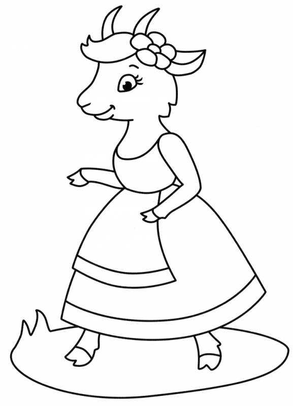 Семеро козлят раскраска