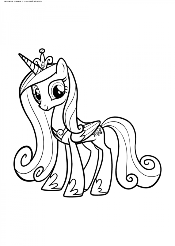 Единорог Искорка раскраска