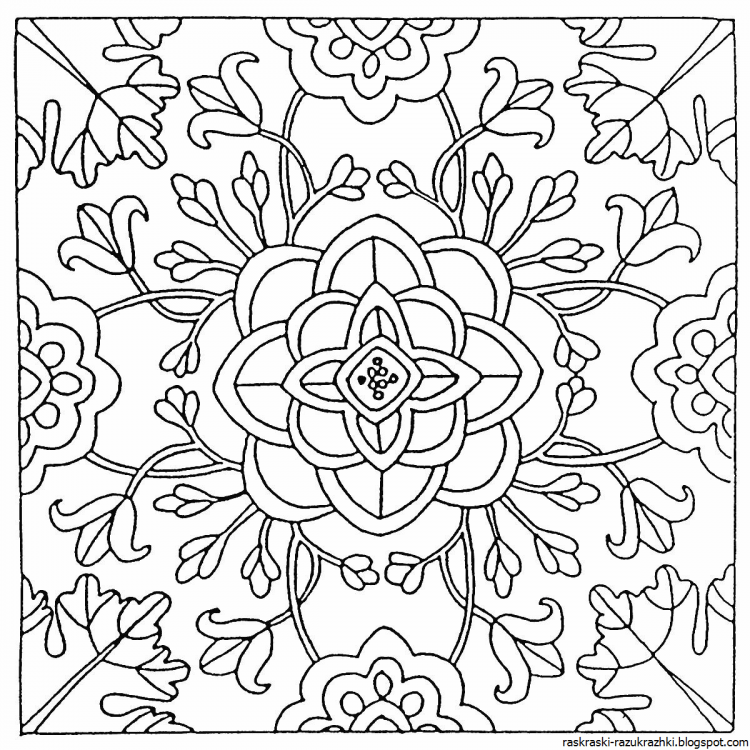 Ковер раскраска