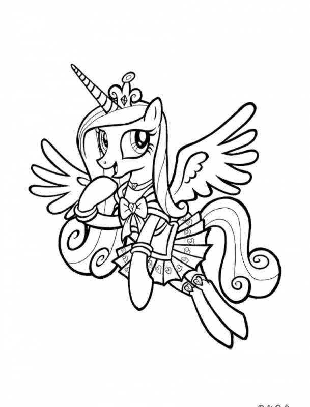 Раскраски my little Pony Каденс