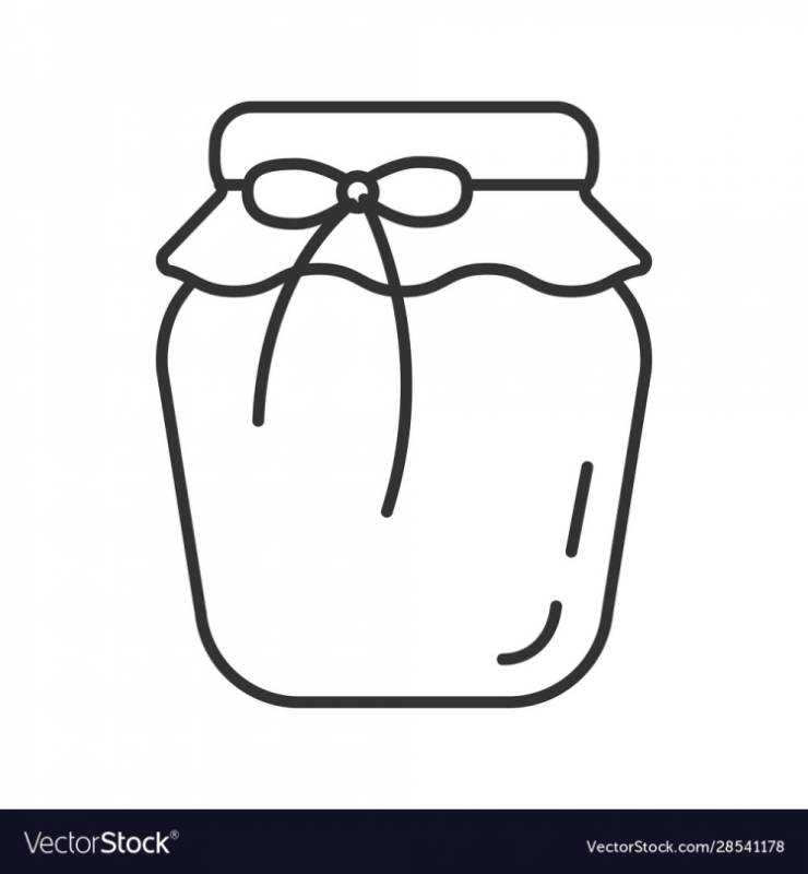 Варенье раскраска