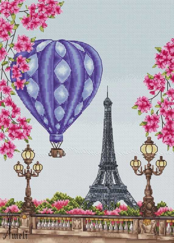 Париж рисунок