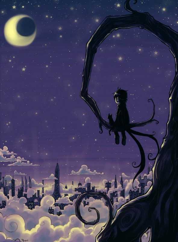 Ночная иллюстрация