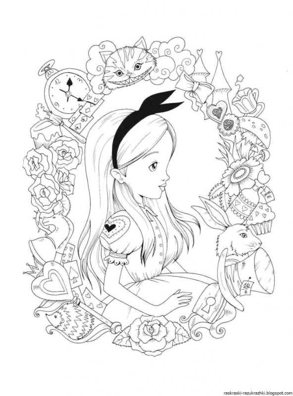 Сложные раскраски для детей