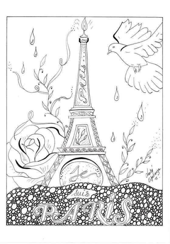 Раскраска Париж
