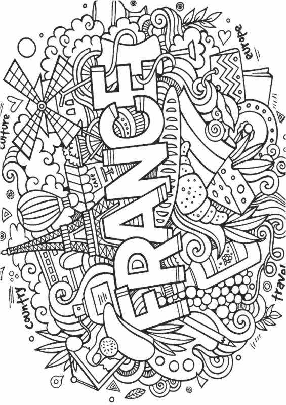 Раскраски антистресс девушки