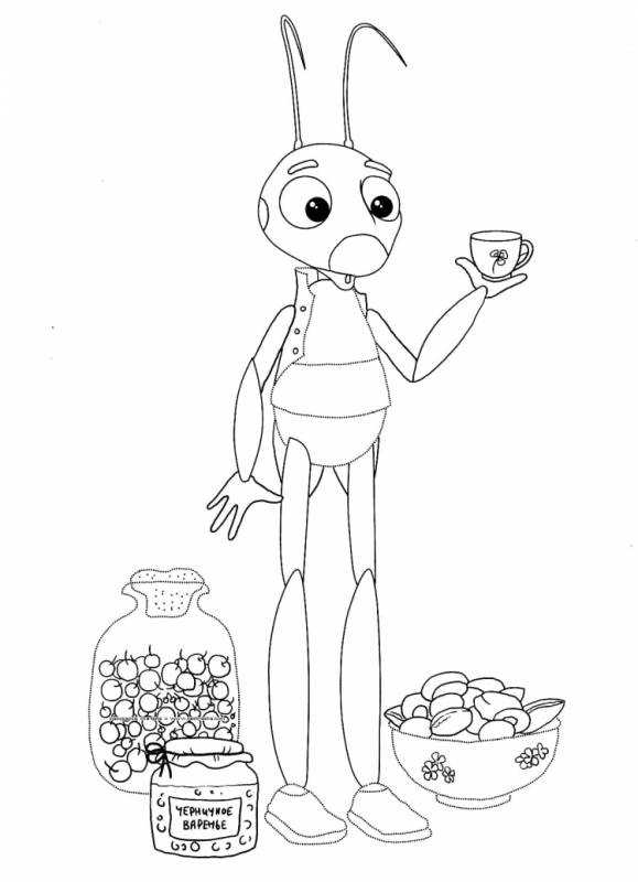 Раскраски Лунтик Шнюк