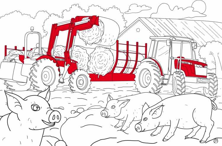 Раскраски для мальчиков корова