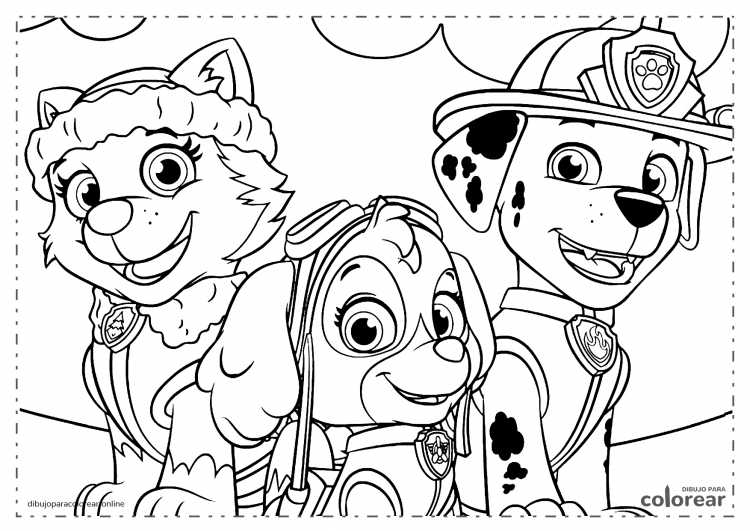 Paw Patrol Coloring Pages