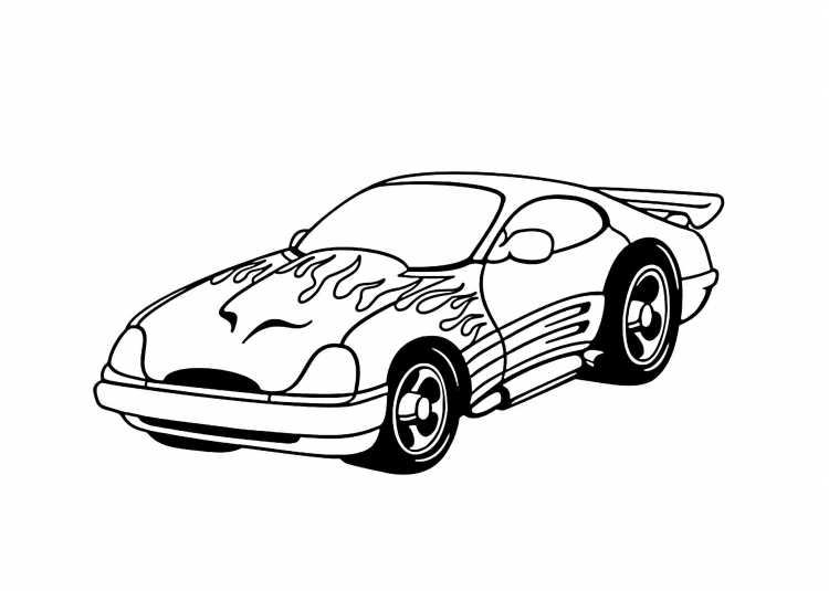 Раскраска. Гоночные машины