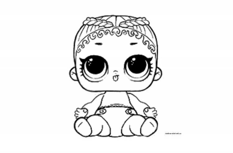 Кукла ЛОЛ раскраска а4
