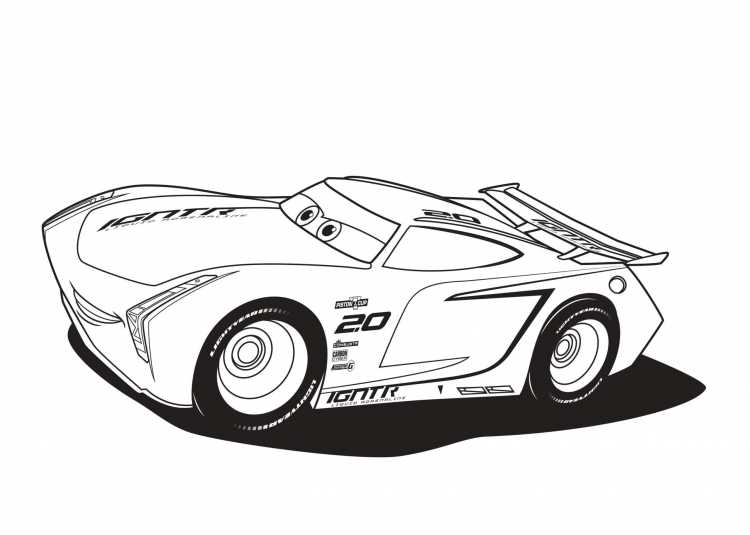Тачки Джефф Горвет раскраска