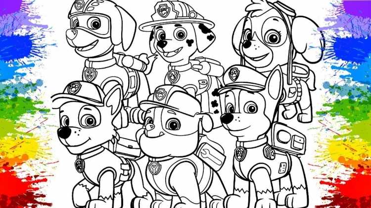 Скай Маршал Эверест раскраска