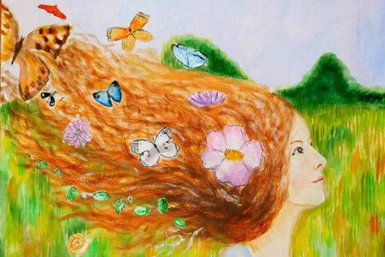 Образ весны в детских рисунках