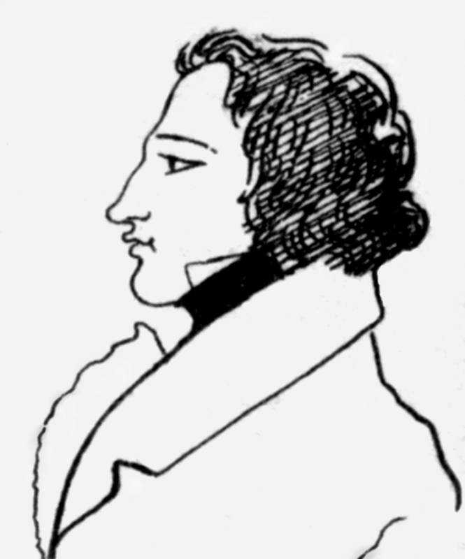 Александр Сергеевич Пушкин профиль