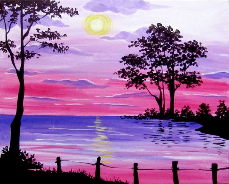 Простые пейзажи для рисования