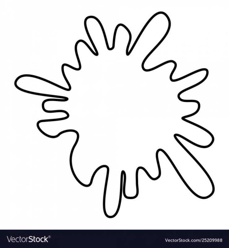 Клякса контур