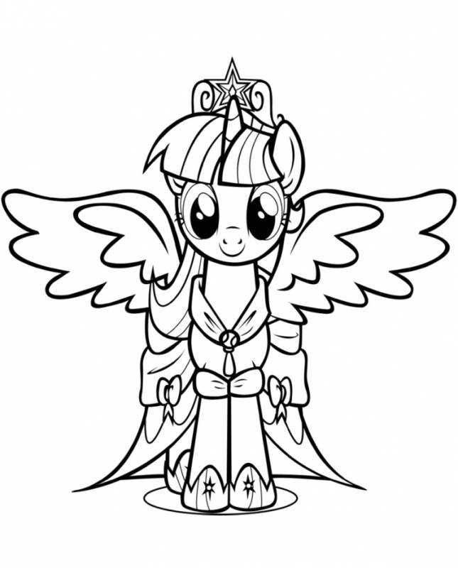 Раскраска принцесса Каденс и Шайнинг Армор