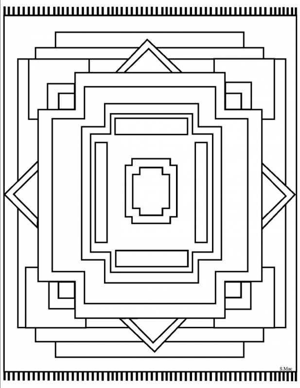 Ковер раскраска