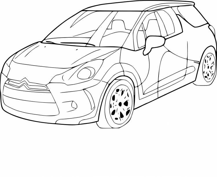 Раскраска Митсубиси Кольт