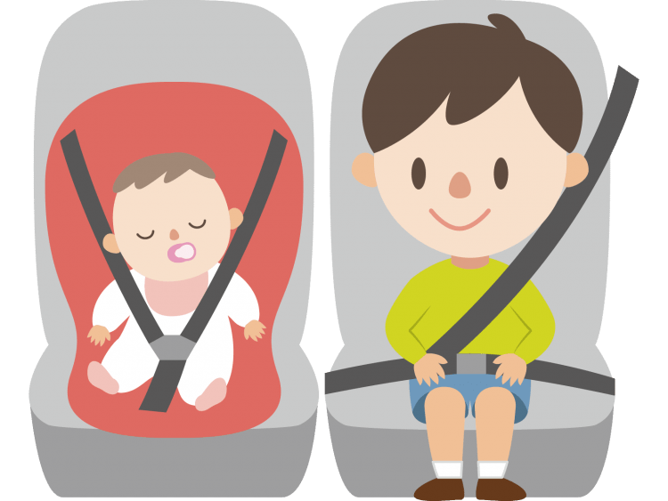 Пристегнутый ремень безопасности