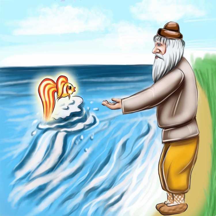 Буквицы в сказках Пушкина