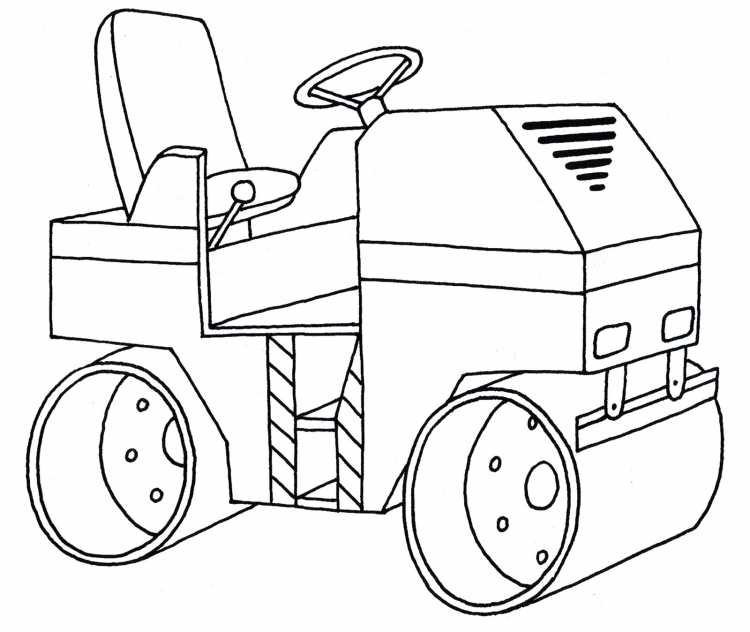 Раскраска каток машина