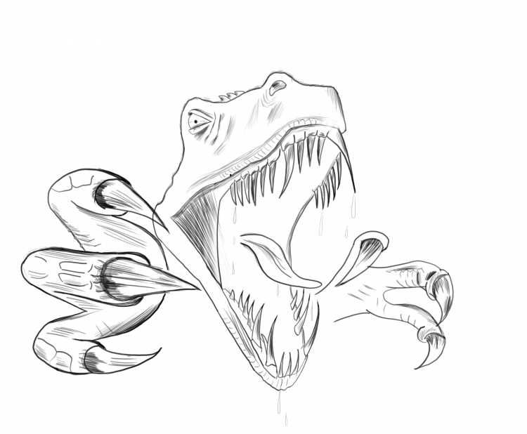 Раскраски динозавр Цератозавр