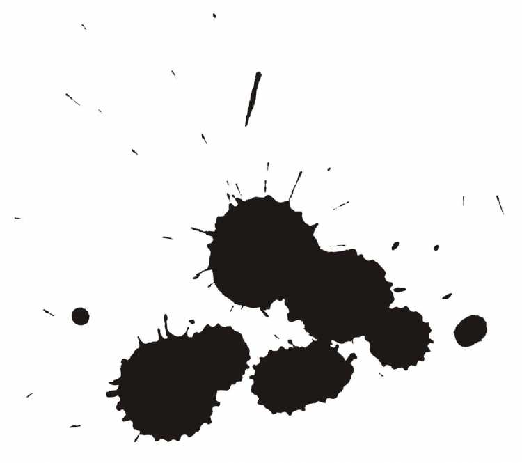 Кисть Клякса в иллюстраторе