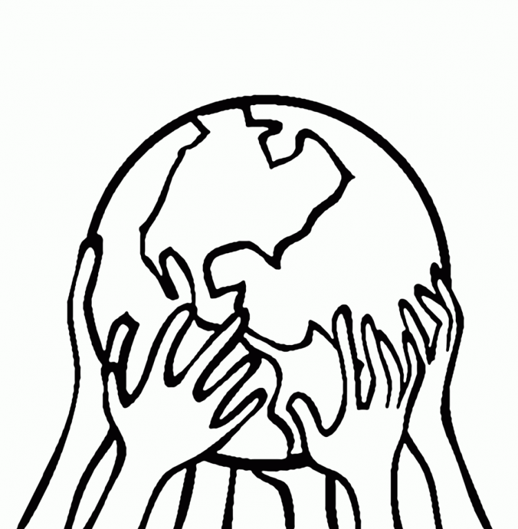 День земли раскраска