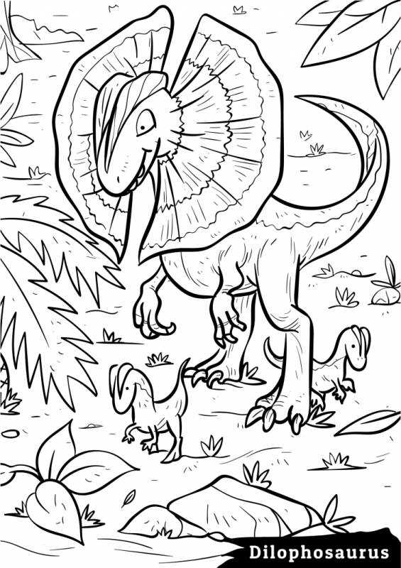 Карнотавр раскраска мир Юрского периода