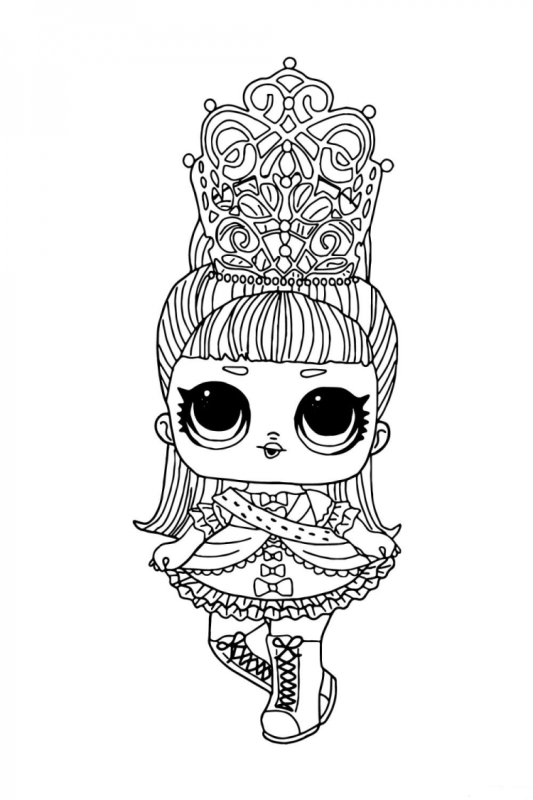 Куклы ЛОЛ маленькие сестрички раскраска