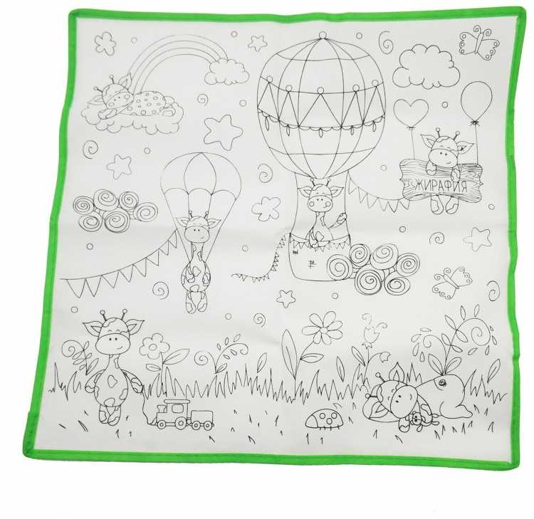 Коврик раскраска