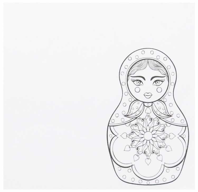 Матрешка Дымковская роспись