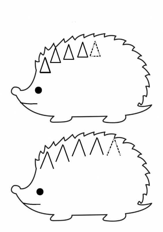 Ёжик раскраска для детей