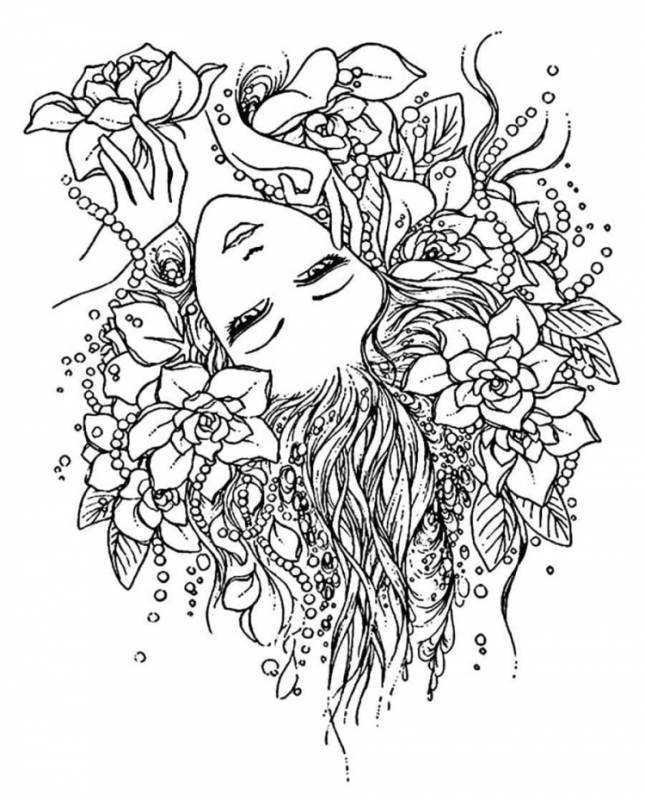 Раскраски девушки
