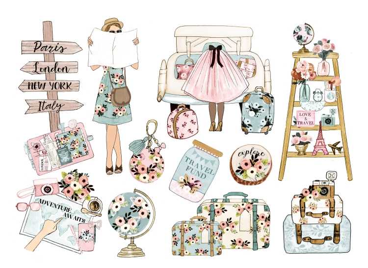 Стильные наклейки для ежедневника