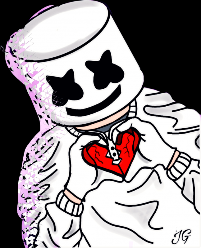 Маршмеллоу для срисовки карандашом