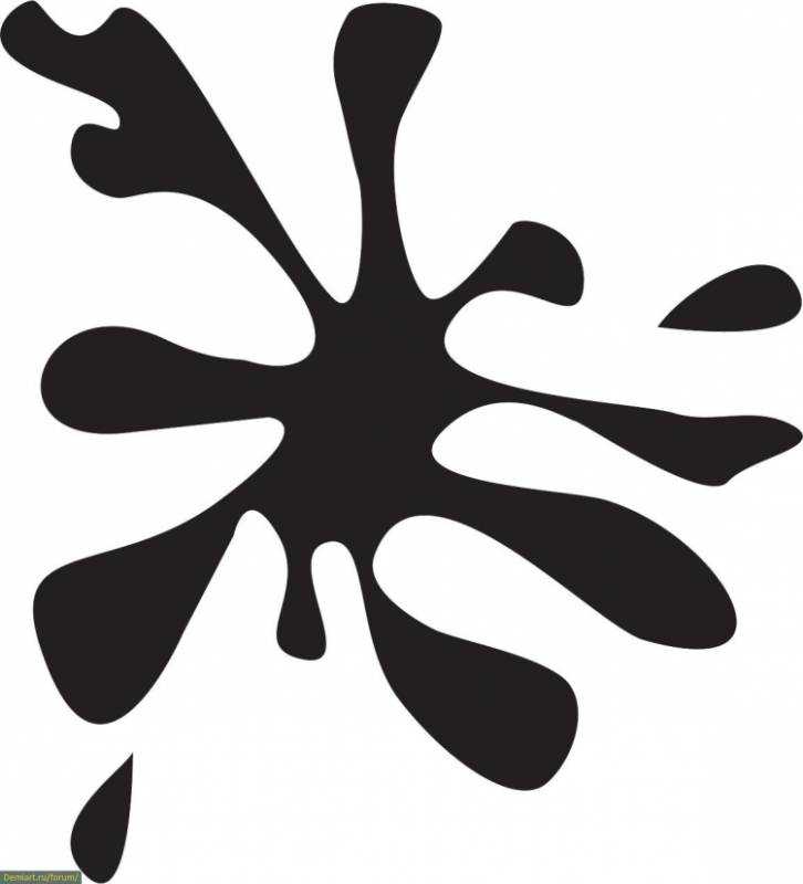 Трафарет Кляксы