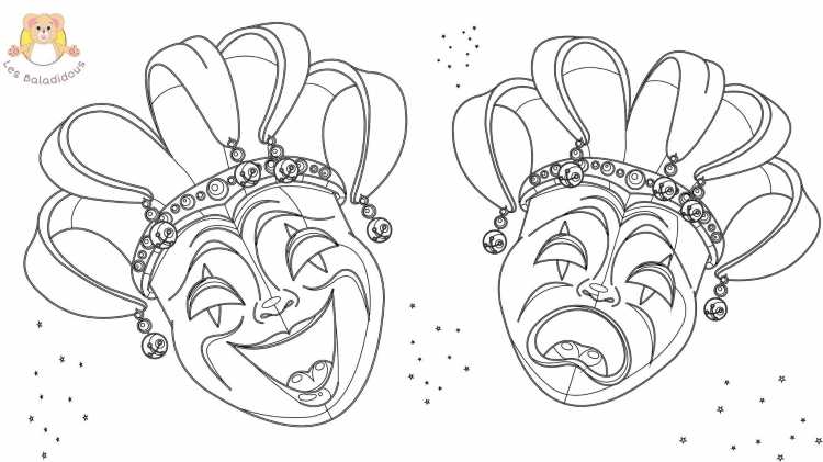 Раскраска на тему театр для детей