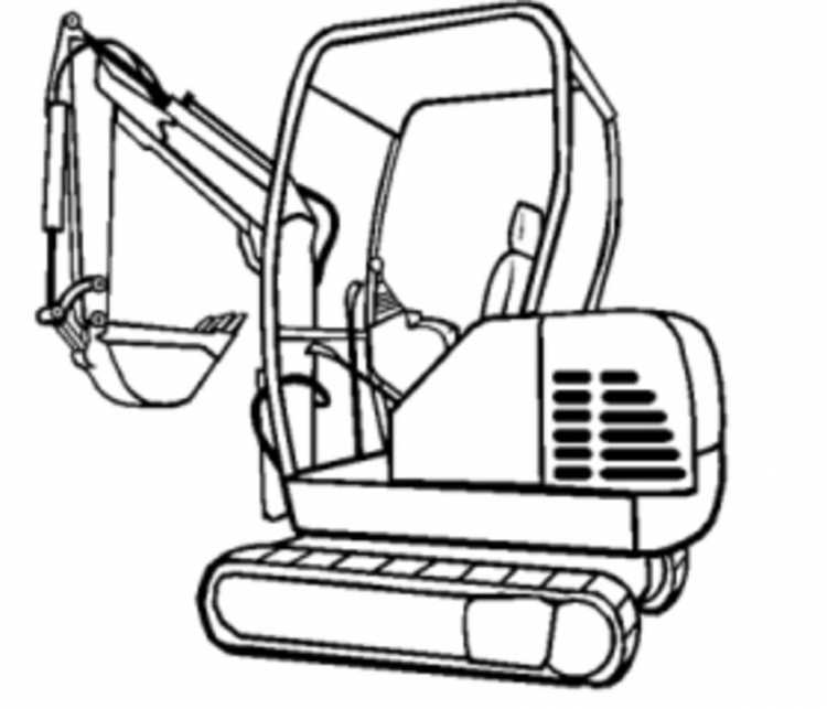 Экскаватор раскраска для малышей