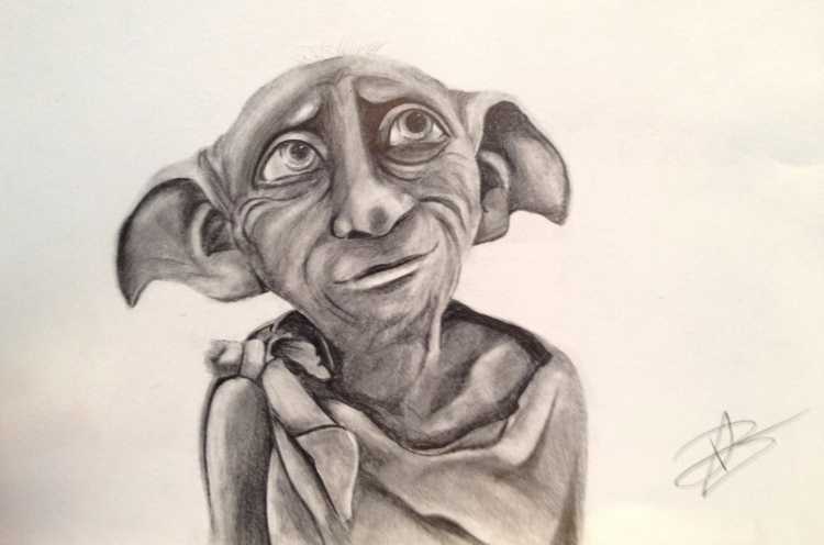 Нарисовать Добби из Гарри Поттера