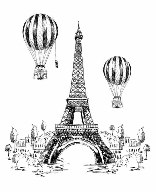 Париж в графике