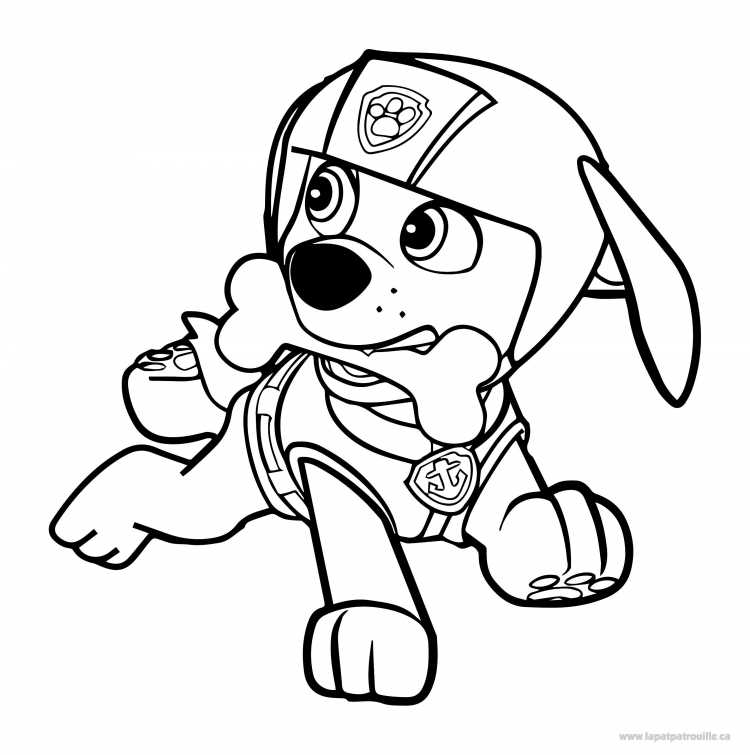 Зума Щенячий патруль раскраска
