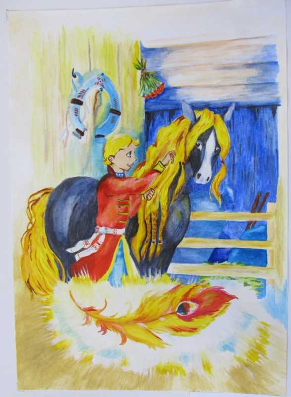 Конек горбунок иллюстрации Тригубович