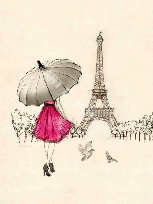Париж иллюстрации
