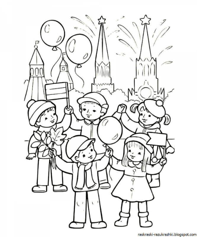 Раскраска единство России